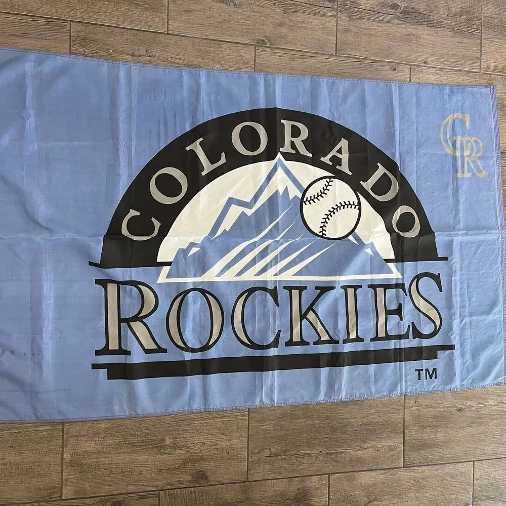 Colorado Rockies MLB Flag Emerson 3' x 5' Nylon White Made in USA‎